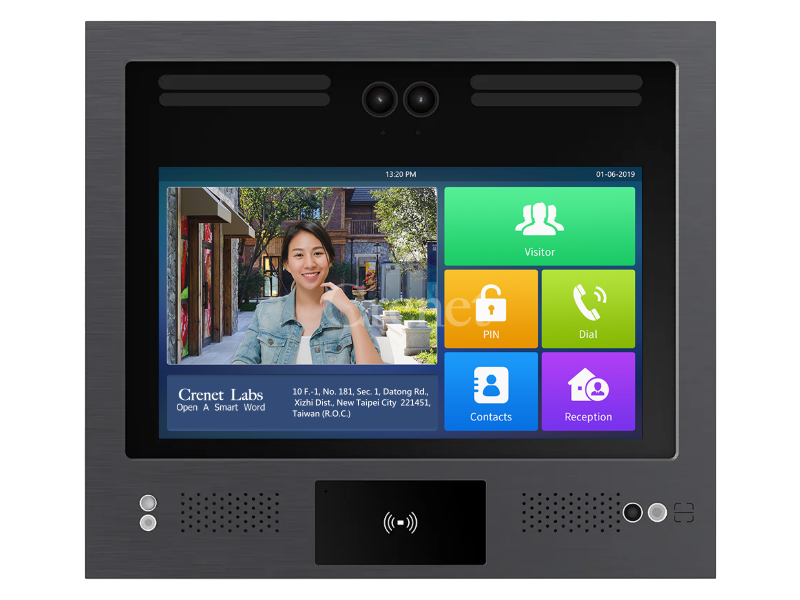 觸控式IP影視對講門口機 Akuvox X916